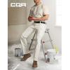 imageCQR Mens Quick Dry Work Pants Water Resistant Outdoor Tactical Pants Lightweight Stretch Cargo Hiking PantsWork Pants Frosted White