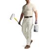 imageCQR Mens Quick Dry Work Pants Water Resistant Outdoor Tactical Pants Lightweight Stretch Cargo Hiking PantsWork Pants Frosted White