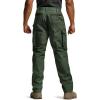 imageCQR Mens Quick Dry Work Pants Water Resistant Outdoor Tactical Pants Lightweight Stretch Cargo Hiking PantsWork Pants Green Kelp