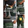 imageCQR Mens Quick Dry Work Pants Water Resistant Outdoor Tactical Pants Lightweight Stretch Cargo Hiking PantsWork Pants Green Kelp