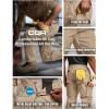 imageCQR Mens Quick Dry Work Pants Water Resistant Outdoor Tactical Pants Lightweight Stretch Cargo Hiking PantsWork Pants Khaki