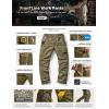 imageCQR Mens Quick Dry Work Pants Water Resistant Outdoor Tactical Pants Lightweight Stretch Cargo Hiking PantsWork Pants Soil Green