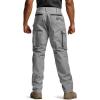 imageCQR Mens Quick Dry Work Pants Water Resistant Outdoor Tactical Pants Lightweight Stretch Cargo Hiking PantsWork Pants Stone