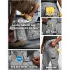 imageCQR Mens Quick Dry Work Pants Water Resistant Outdoor Tactical Pants Lightweight Stretch Cargo Hiking PantsWork Pants Stone