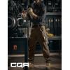 imageCQR Mens Quick Dry Work Pants Water Resistant Outdoor Tactical Pants Lightweight Stretch Cargo Hiking PantsWork Pants Tundra