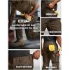 imageCQR Mens Quick Dry Work Pants Water Resistant Outdoor Tactical Pants Lightweight Stretch Cargo Hiking PantsWork Pants Tundra