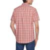 imageCQR Mens Regular Fit Short Sleeve Shirts 100 Cotton ButtonUp Casual Poplin ShirtShort Sleeve Poplin Burnt Orange