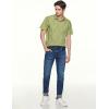 imageCQR Mens Regular Fit Short Sleeve Shirts 100 Cotton ButtonUp Casual Poplin ShirtShort Sleeve Poplin Caterpillar Green