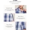 imageCQR Mens Regular Fit Short Sleeve Shirts 100 Cotton ButtonUp Casual Poplin ShirtShort Sleeve Poplin Harbor Blue