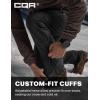 imageCQR Mens Softshell Fleece Lined Winter Hiking Pants Water Resistant Insulated Thermal Outdoor Tactical Warm Snow Ski PantsTeton Alpha Black