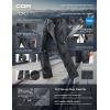 imageCQR Mens Softshell Fleece Lined Winter Hiking Pants Water Resistant Insulated Thermal Outdoor Tactical Warm Snow Ski PantsTeton Alpha Charcoal