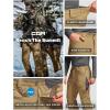 imageCQR Mens Softshell Fleece Lined Winter Hiking Pants Water Resistant Insulated Thermal Outdoor Tactical Warm Snow Ski PantsTeton Alpha Cougar
