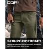 imageCQR Mens Softshell Fleece Lined Winter Hiking Pants Water Resistant Insulated Thermal Outdoor Tactical Warm Snow Ski PantsTeton Alpha Soil Green