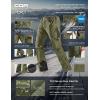 imageCQR Mens Softshell Fleece Lined Winter Hiking Pants Water Resistant Insulated Thermal Outdoor Tactical Warm Snow Ski PantsTeton Alpha Soil Green