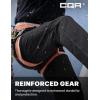 imageCQR Mens Softshell Fleece Lined Winter Hiking Pants Water Resistant Insulated Thermal Outdoor Tactical Warm Snow Ski PantsTeton Black