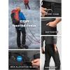 imageCQR Mens Softshell Fleece Lined Winter Hiking Pants Water Resistant Insulated Thermal Outdoor Tactical Warm Snow Ski PantsTeton Black