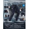 imageCQR Mens Softshell Fleece Lined Winter Hiking Pants Water Resistant Insulated Thermal Outdoor Tactical Warm Snow Ski PantsTeton Operator Navy