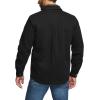 imageCQR Mens Twill All Cotton Flannel Lined Shirt Jacket Soft Brushed Outdoor Shirt JacketTwill Shirt Jacket Black Yellow