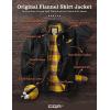 imageCQR Mens Twill All Cotton Flannel Lined Shirt Jacket Soft Brushed Outdoor Shirt JacketTwill Shirt Jacket Black Yellow