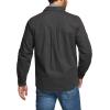 imageCQR Mens Twill All Cotton Flannel Lined Shirt Jacket Soft Brushed Outdoor Shirt JacketTwill Shirt Jacket Charcoal Pacific