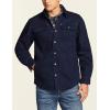 imageCQR Mens Twill All Cotton Flannel Lined Shirt Jacket Soft Brushed Outdoor Shirt JacketTwill Shirt Jacket Navy
