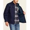 imageCQR Mens Twill All Cotton Flannel Lined Shirt Jacket Soft Brushed Outdoor Shirt JacketTwill Shirt Jacket Navy