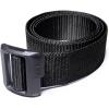 imageCQR Tactical Belt Military Style Heavy Duty Belt Webbing EDC QuickRelease Buckle2pack Plastic Flip Tab Black Black