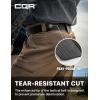 imageCQR Tactical Belt Military Style Heavy Duty Belt Webbing EDC QuickRelease Buckle2pack Plastic Flip Tab Black Grey