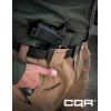 imageCQR Tactical Belt Military Style Heavy Duty Belt Webbing EDC QuickRelease Buckle2pack Plastic Flip Tab Black Khaki