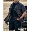 imageCQR Tactical Belt Military Style Heavy Duty Belt Webbing EDC QuickRelease BucklePlastic Flip Tab Black