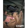 imageCQR Tactical Belt Military Style Heavy Duty Belt Webbing EDC QuickRelease BucklePlastic Flip Tab Green