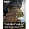 imageCQR Tactical Belt Military Style Heavy Duty Belt Webbing EDC QuickRelease BucklePlastic Flip Tab Green