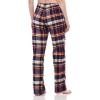 imageCQR Womens 100 Cotton Flannel Plaid Pajama Pants Brushed Soft Lounge ampamp Sleepwear PJ Bottoms with PocketsFlannel Pants Navy  Orange