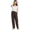 imageCQR Womens 100 Cotton Flannel Plaid Pajama Pants Brushed Soft Lounge ampamp Sleepwear PJ Bottoms with PocketsFlannel Pants Solid Dark Brown