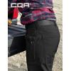 imageCQR Womens Flex Stretch Tactical Pants Outdoor Hiking Pants with Pockets Water Resistant Ripstop Work PantsSub Rosa Black