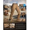 imageCQR Womens Flex Stretch Tactical Pants Outdoor Hiking Pants with Pockets Water Resistant Ripstop Work PantsSub Rosa Cougar