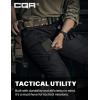 imageCQR Womens Flex Stretch Tactical Pants Water Resistant Ripstop Cargo Work Pants with Pockets for Outdoor ampamp HikingCaptain Black