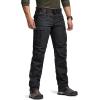 imageCQR Womens Flex Stretch Tactical Pants Water Resistant Ripstop Cargo Work Pants with Pockets for Outdoor ampamp HikingCaptain Black