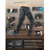 imageCQR Womens Flex Stretch Tactical Pants Water Resistant Ripstop Cargo Work Pants with Pockets for Outdoor ampamp HikingCaptain Carbon Grey