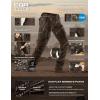 imageCQR Womens Flex Stretch Tactical Pants Water Resistant Ripstop Cargo Work Pants with Pockets for Outdoor ampamp HikingCaptain Dark Brown