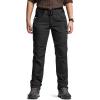 imageCQR Womens Flex Stretch Tactical Pants Water Resistant Ripstop Cargo Work Pants with Pockets for Outdoor ampamp HikingVanguard Black