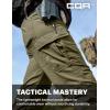 imageCQR Womens Flex Stretch Tactical Pants Water Resistant Ripstop Cargo Work Pants with Pockets for Outdoor ampamp HikingVanguard Soil Green