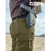 imageCQR Womens Flex Stretch Tactical Pants Water Resistant Ripstop Cargo Work Pants with Pockets for Outdoor ampamp HikingVanguard Soil Green