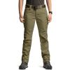 imageCQR Womens Flex Stretch Tactical Pants Water Resistant Ripstop Cargo Work Pants with Pockets for Outdoor ampamp HikingVanguard Soil Green