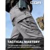 imageCQR Womens Flex Stretch Tactical Pants Water Resistant Ripstop Cargo Work Pants with Pockets for Outdoor ampamp HikingVanguard Stone