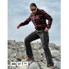 imageCQR Womens Plaid Flannel Shirt Long Sleeve AllCotton Soft Brushed Casual Button Down ShirtsFlannel Plaid Shirts Maple Crimson