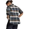 imageCQR Womens Plaid Flannel Shirt Long Sleeve AllCotton Soft Brushed Casual Button Down ShirtsFlannel Plaid Shirts Midnight Forest