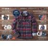 imageCQR Womens Plaid Flannel Shirt Long Sleeve AllCotton Soft Brushed Casual Button Down ShirtsFlannel Plaid Shirts Pacific Blue