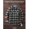 imageCQR Womens Plaid Flannel Shirt Long Sleeve AllCotton Soft Brushed Casual Button Down ShirtsFlannel Plaid Shirts Seattle Navy