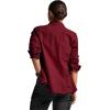 imageCQR Womens Plaid Flannel Shirt Long Sleeve AllCotton Soft Brushed Casual Button Down ShirtsFlannel Plaid Shirts Solid Wine